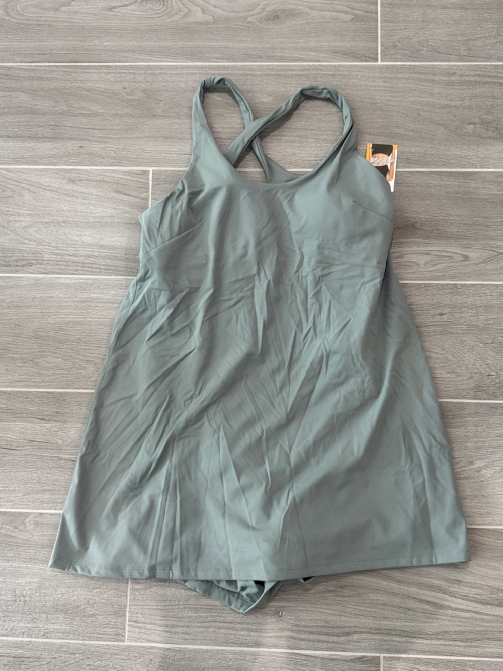 NWT Plus size AVIA green Cross-Back tennis Dress shorts bra athletic Sz XXL (20)